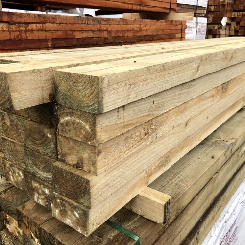 Treated Pine H4 Sawn Fence Post 125x75mm - I Got Wood