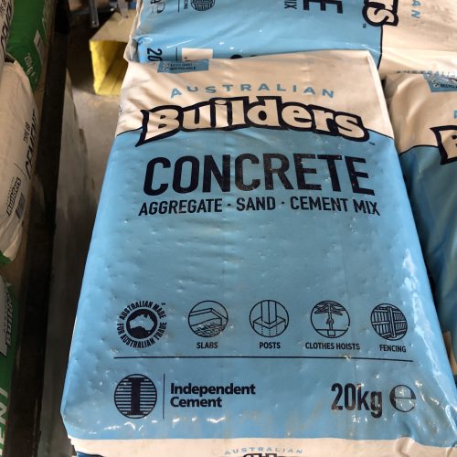 Australian Builders Concrete Mix (AggregateSandCement) I Got Wood