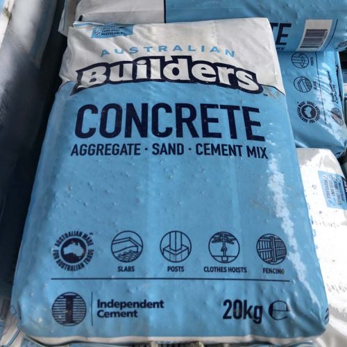 Australian Builders Concrete Mix (AggregateSandCement) I Got Wood