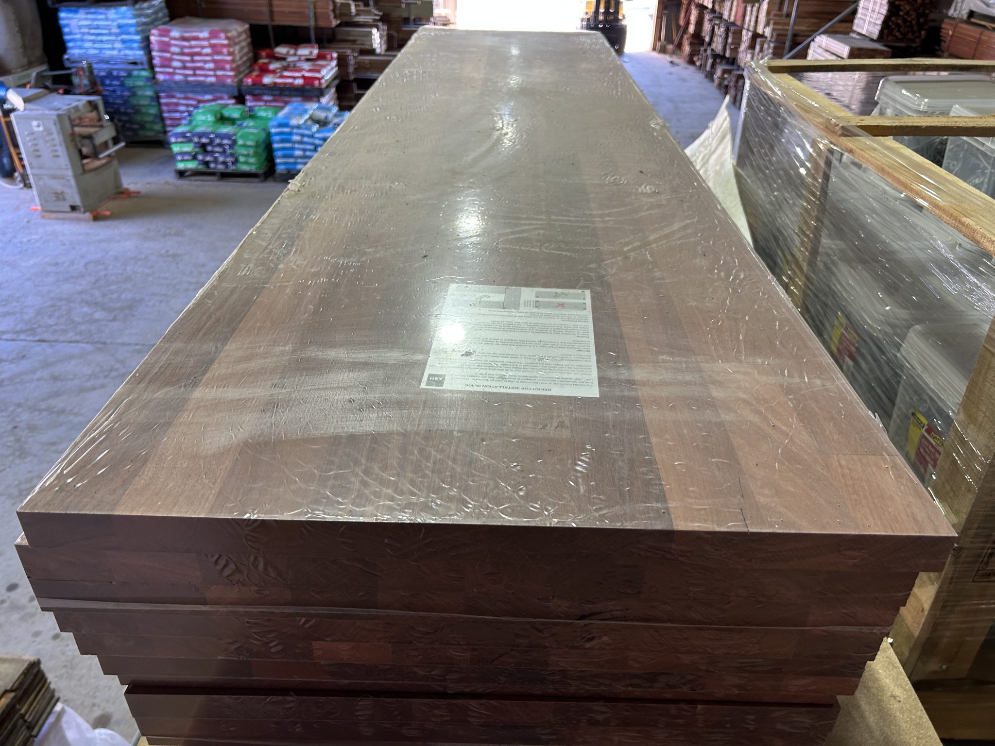 Jarrah Laminated Panels Benchtop Select Grade 2400x600mm x 33mm Hardwood I Got Wood